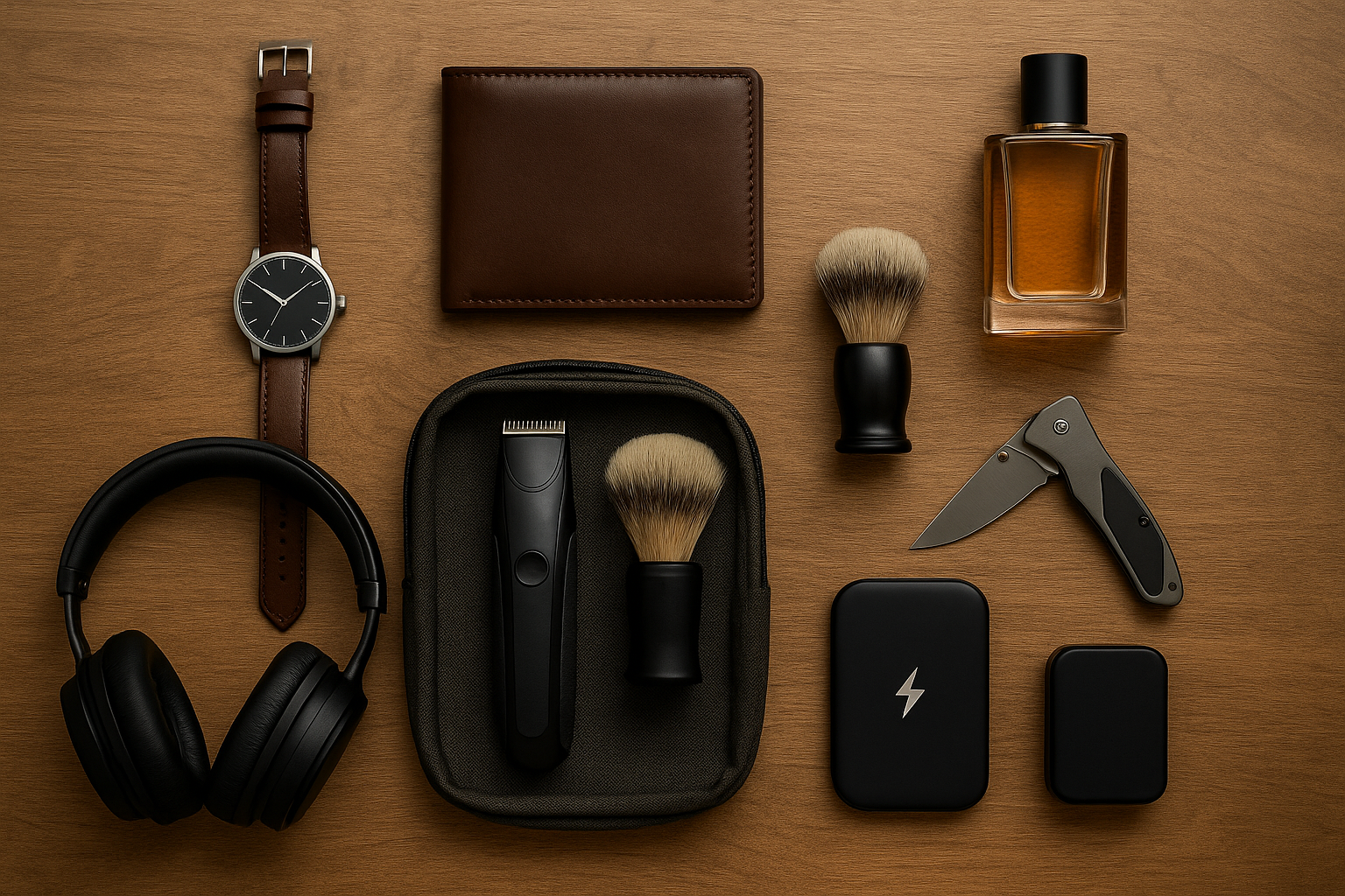 Man receiving a wrapped gift